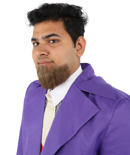 Men's Brown Hollywoodian Human Hair Beard | Facial Hair | Multiple Color | HPO