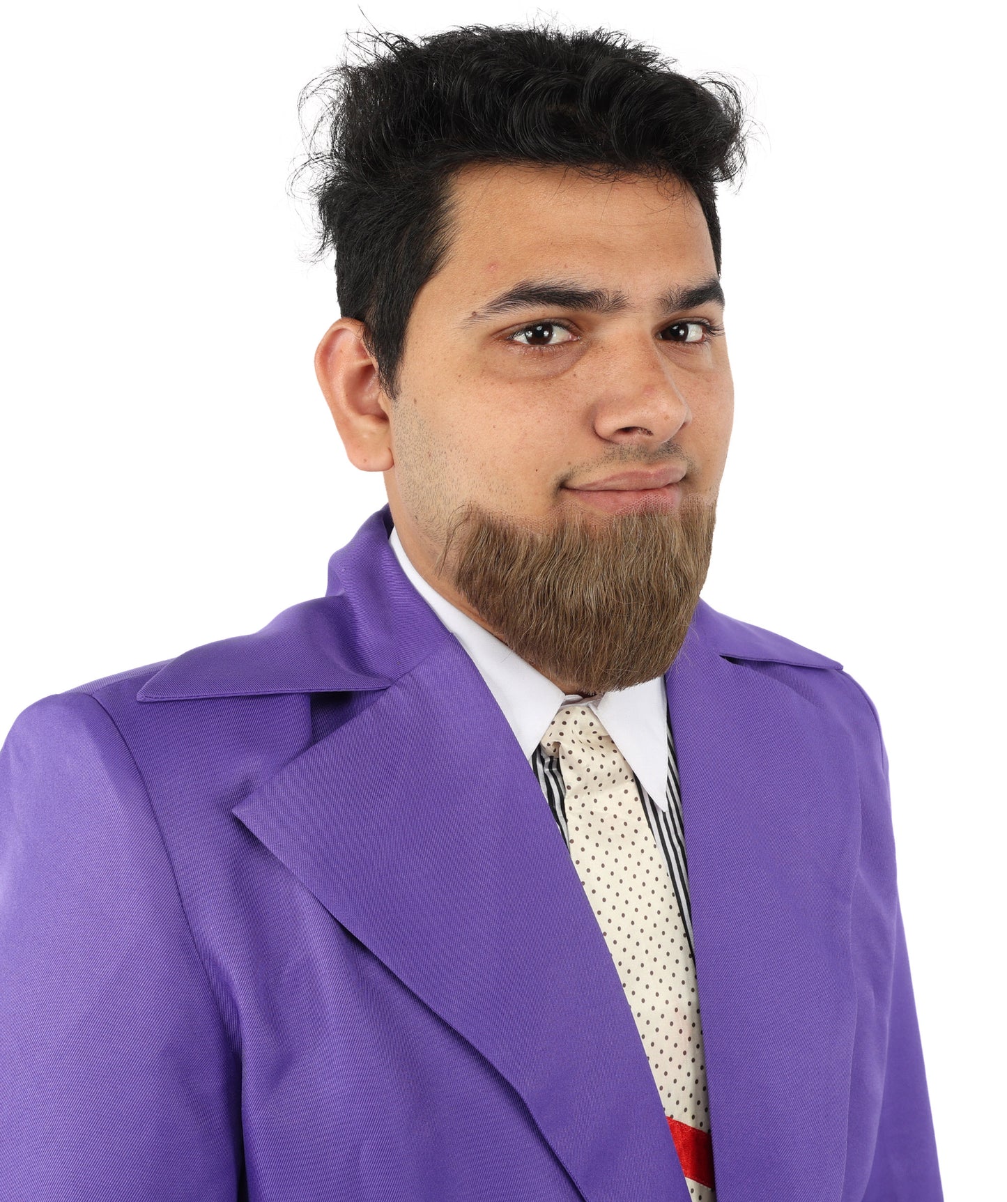 Men's Brown Hollywoodian Human Hair Beard | Facial Hair | Multiple Color | HPO
