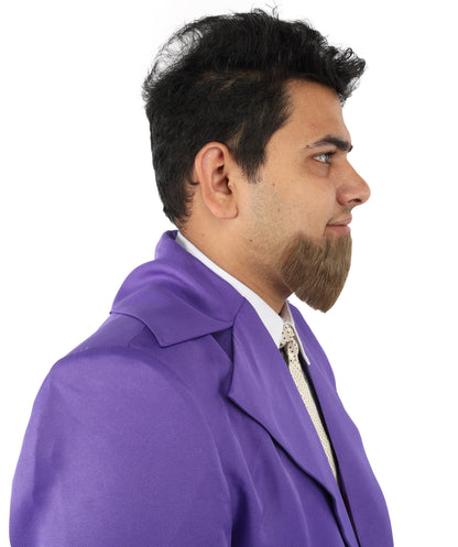 Men's Brown Hollywoodian Human Hair Beard | Facial Hair | Multiple Color | HPO