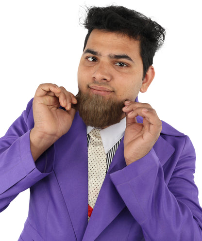 Men's Brown Hollywoodian Human Hair Beard | Facial Hair | Multiple Color | HPO