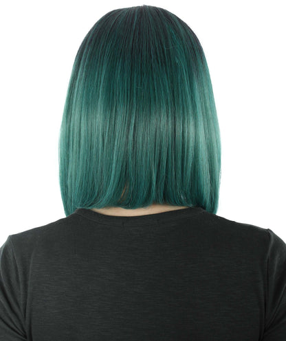 HPO Women's Shoulder Length Bob Wig Collection | Straight Halloween Wig Multiple Color Option | Premium Breathable Capless Cap