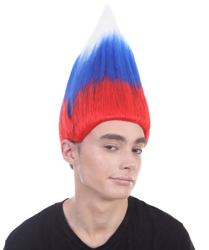 Unisex Flag Troll Wigs Collections | 16 Countries Wig | Sports Wigs | Premium Breathable Capless Cap