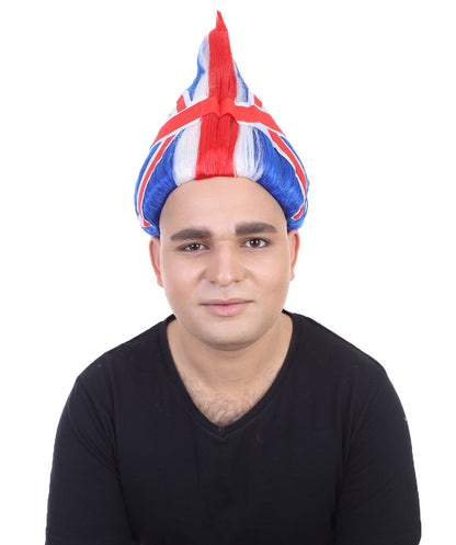Unisex Flag Troll Wigs Collections | 16 Countries Wig | Sports Wigs | Premium Breathable Capless Cap