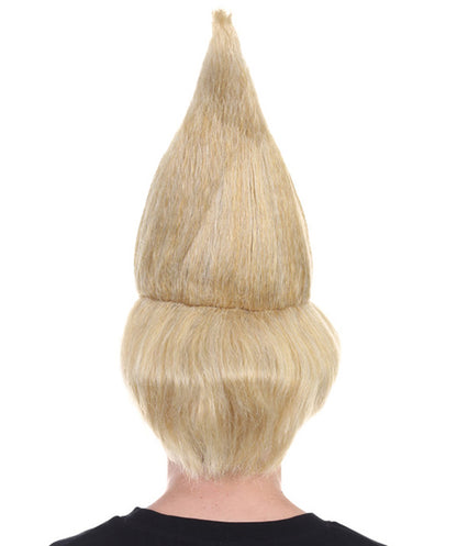 HPO President Men's Straight Angle Wind Wig ,Blonde Color Wigs,Premium Breathable Capless Cap