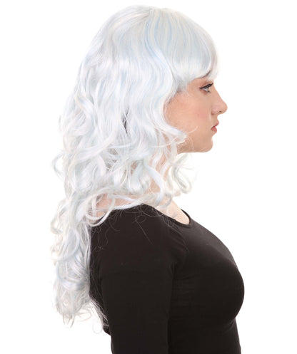 HPO Women's Wig for Fancy Anti-Hero Girl | Long Curly Party Ready Fancy Halloween Wigs | Premium Breathable Capless Cap