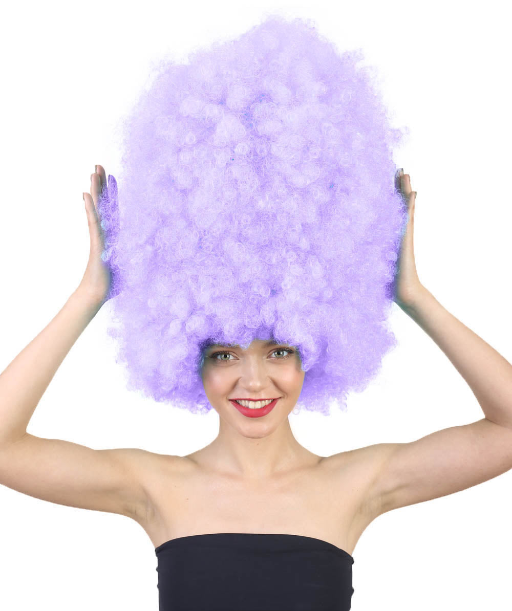 Super Sized Jumbo Afro Wig  Multiple Color | Halloween Party Online |  Flame Retardant Synthetic Fiber