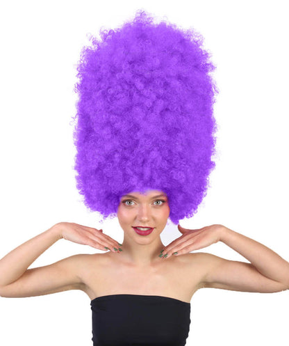 Super Sized Jumbo Afro Wig  Multiple Color | Halloween Party Online |  Flame Retardant Synthetic Fiber