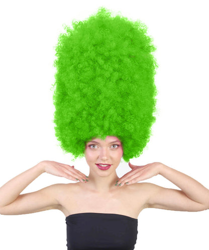 Super Sized Jumbo Afro Wig  Multiple Color | Halloween Party Online |  Flame Retardant Synthetic Fiber