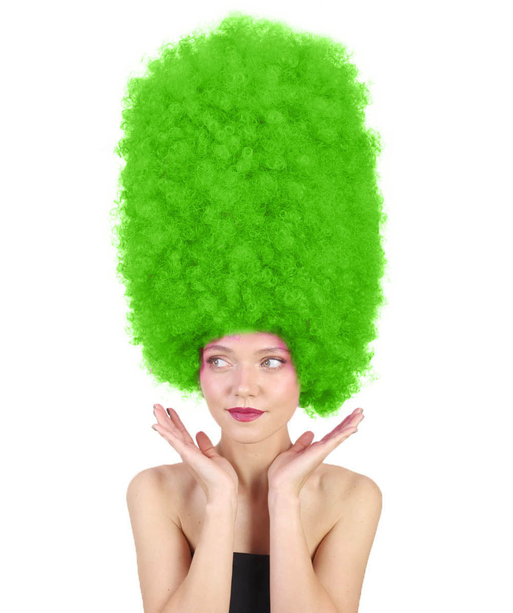 Super Sized Jumbo Afro Wig  Multiple Color | Halloween Party Online |  Flame Retardant Synthetic Fiber