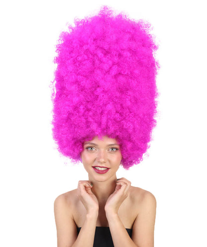 Super Sized Jumbo Afro Wig  Multiple Color | Halloween Party Online |  Flame Retardant Synthetic Fiber