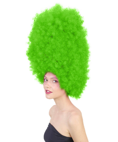 Super Sized Jumbo Afro Wig  Multiple Color | Halloween Party Online |  Flame Retardant Synthetic Fiber