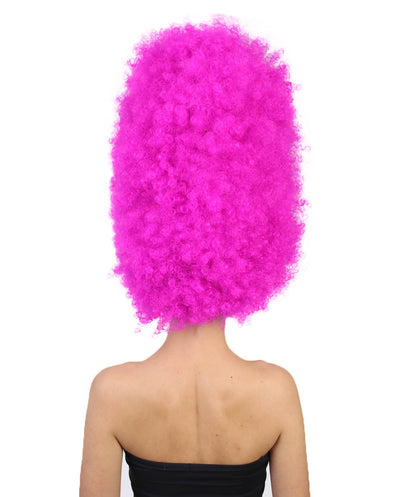 Super Sized Jumbo Afro Wig  Multiple Color | Halloween Party Online |  Flame Retardant Synthetic Fiber