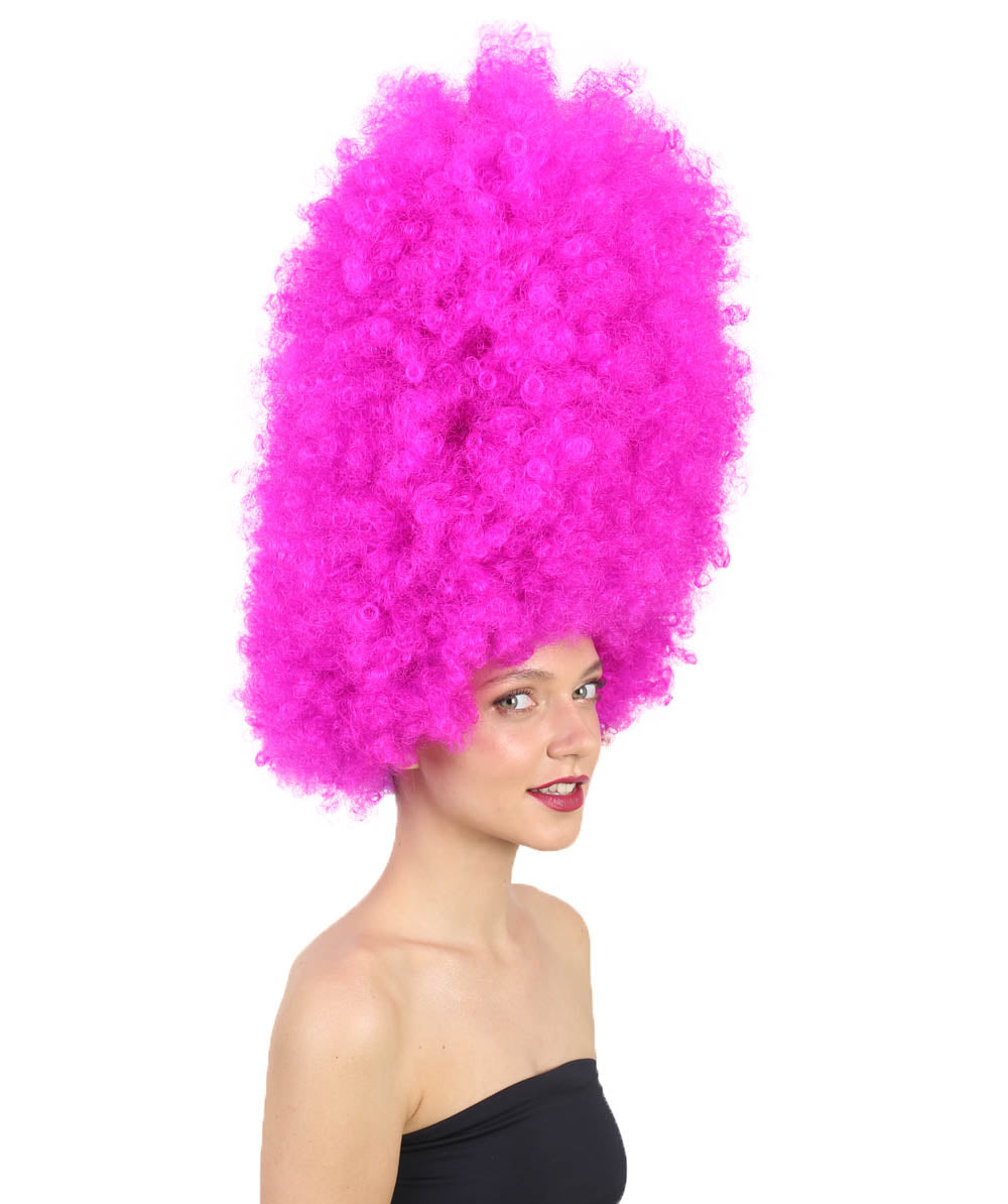 Super Sized Jumbo Afro Wig  Multiple Color | Halloween Party Online |  Flame Retardant Synthetic Fiber