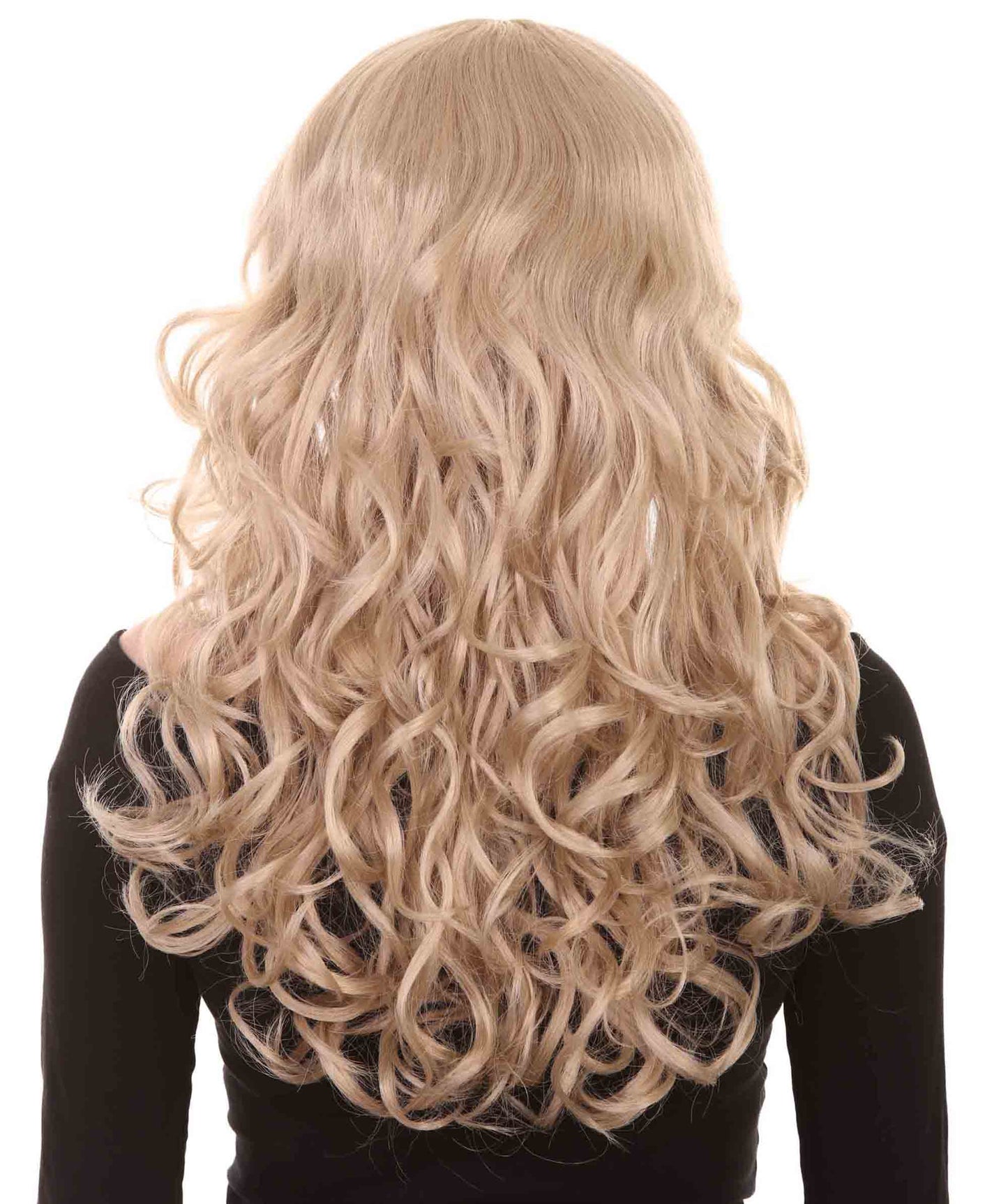 HPO Women's Wig for Fancy Anti-Hero Girl | Long Curly Party Ready Fancy Halloween Wigs | Premium Breathable Capless Cap