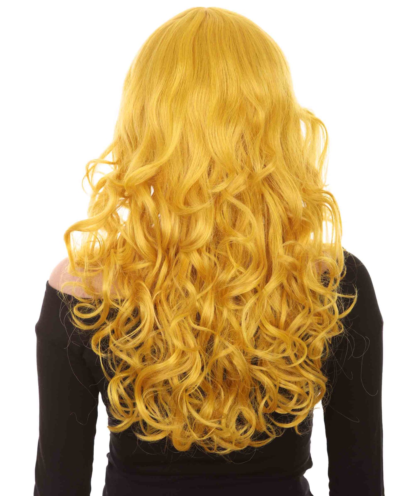 HPO Women's Wig for Fancy Anti-Hero Girl | Long Curly Party Ready Fancy Halloween Wigs | Premium Breathable Capless Cap