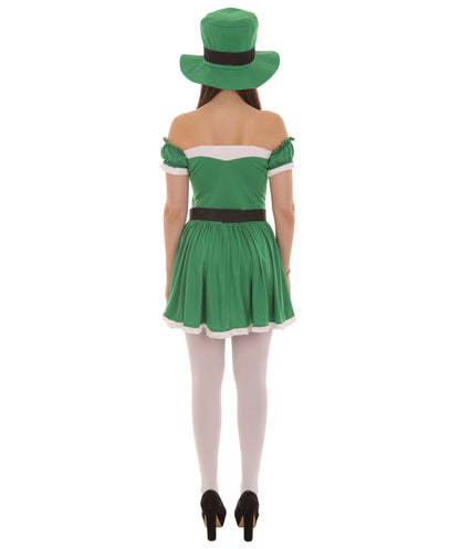 Women's Spank Me I'm Irish Leprechaun Costume | Green Fancy Costume