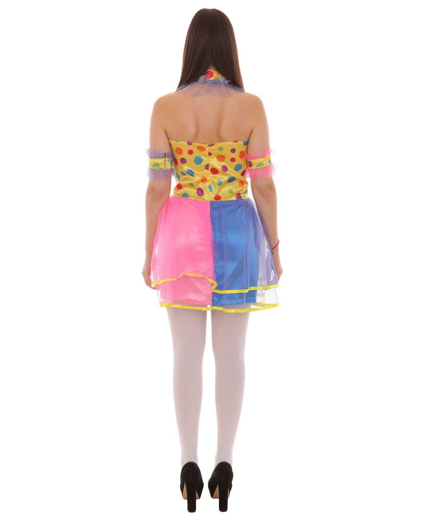 Women's Circus Clown Party Dress Costume | Multi Color Fancy Costume