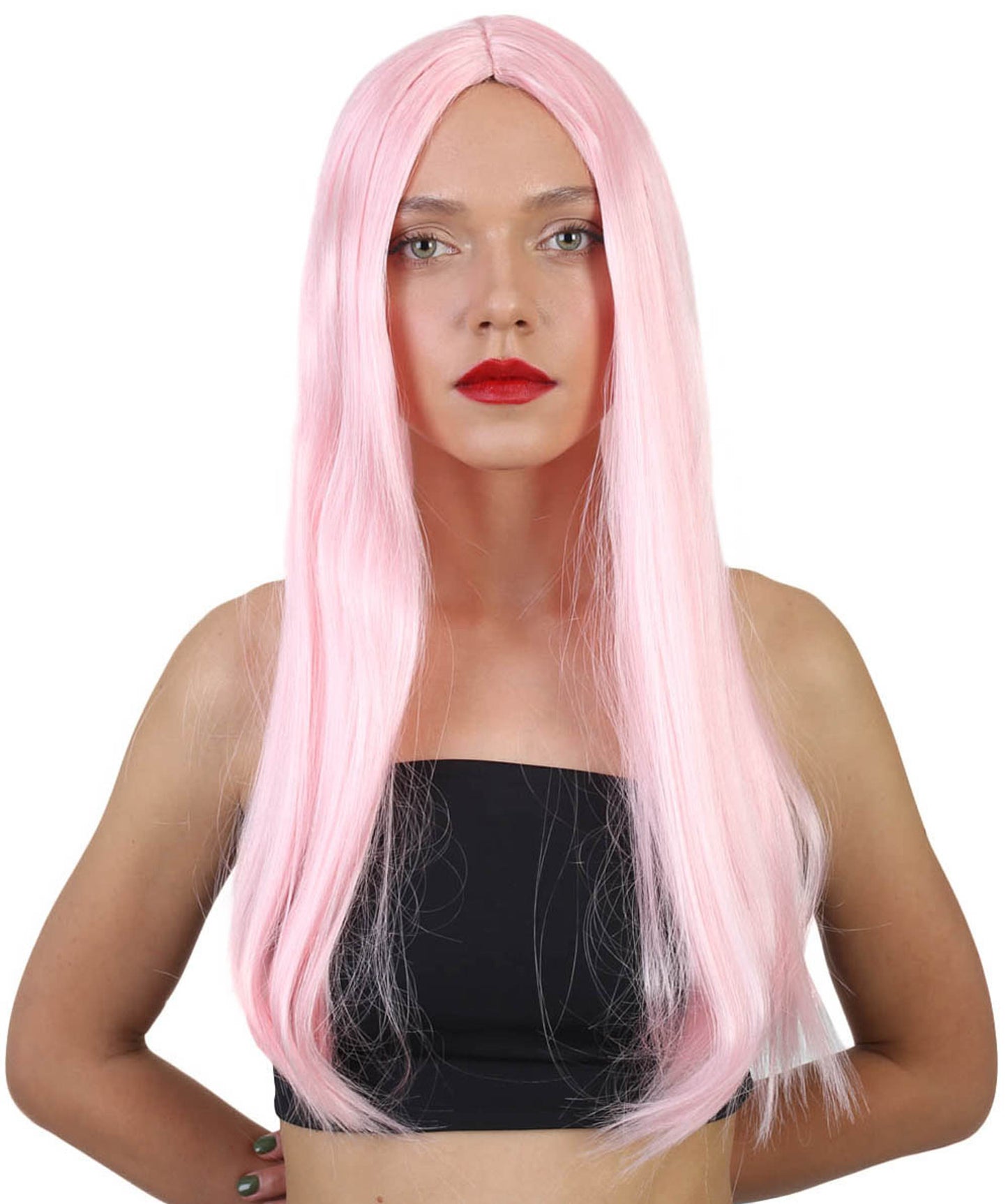 HPO Women's Evil Bride ,Adult Women's Wig Collections, Horror Ghostly Halloween Wig, Premium Breathable Capless Cap