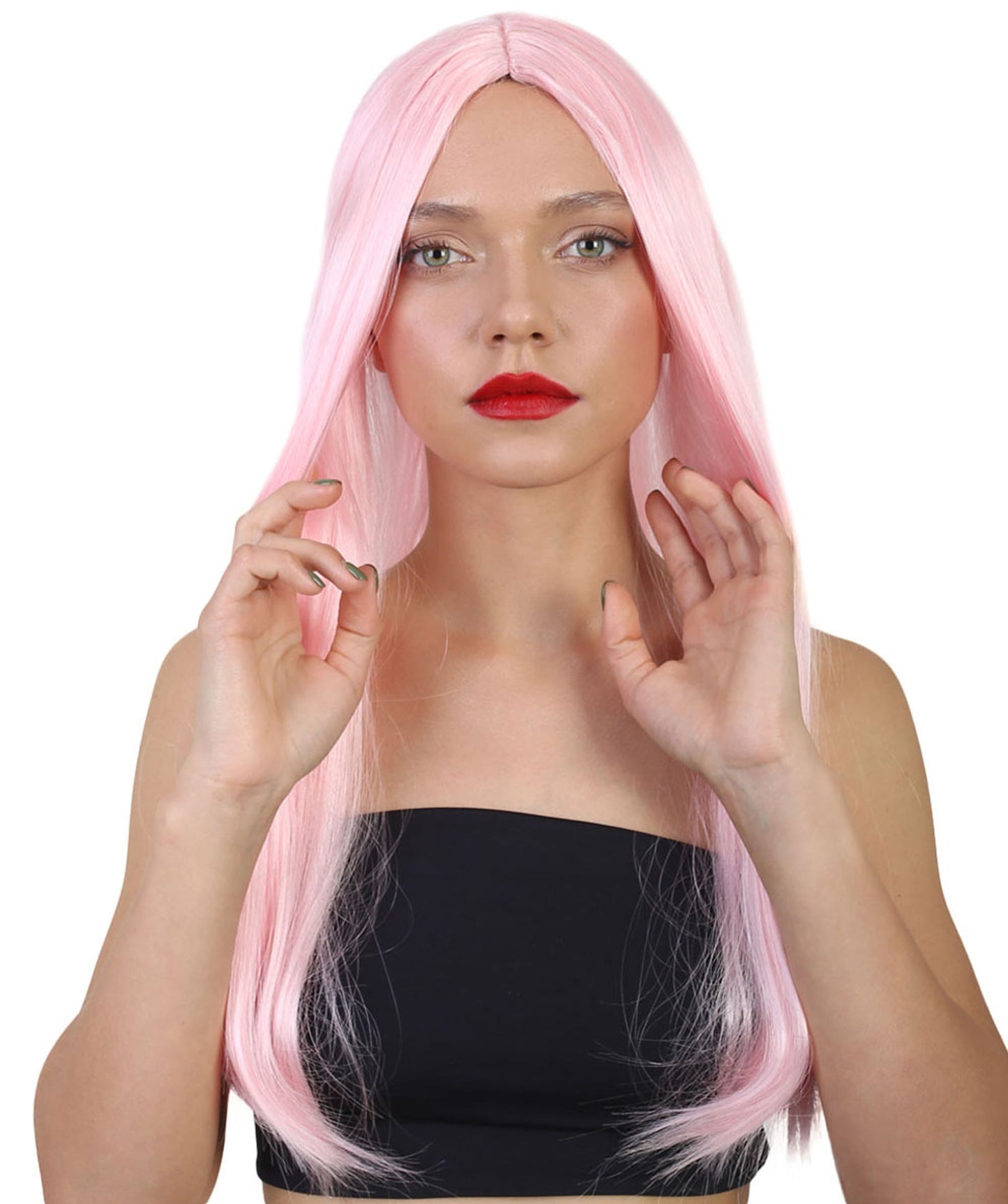 HPO Women's Evil Bride ,Adult Women's Wig Collections, Horror Ghostly Halloween Wig, Premium Breathable Capless Cap