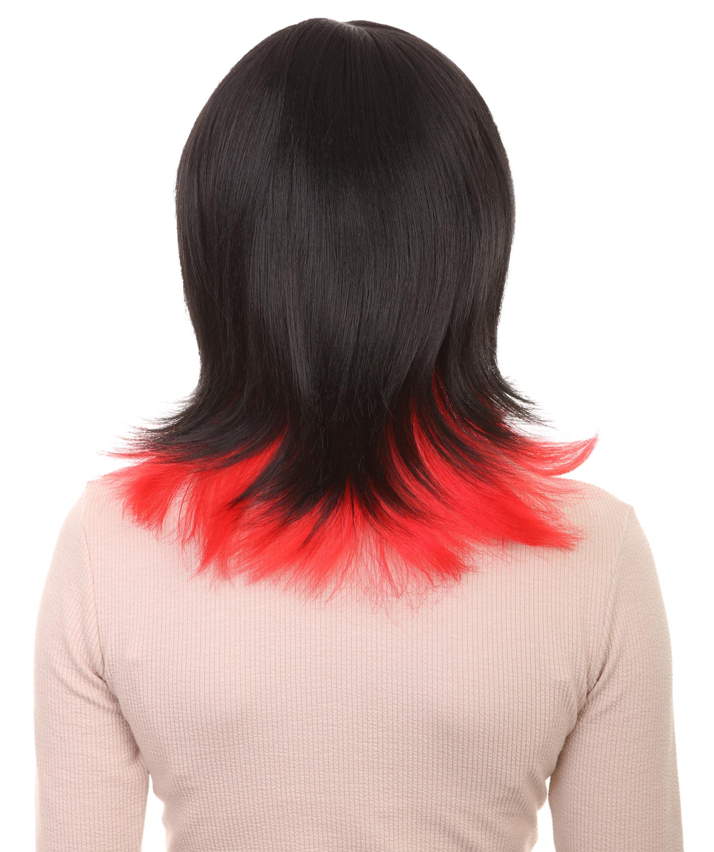 Shoulder Length Bob with Side Bangs Party Wig |  Halloween Wig | Premium Breathable Capless Cap