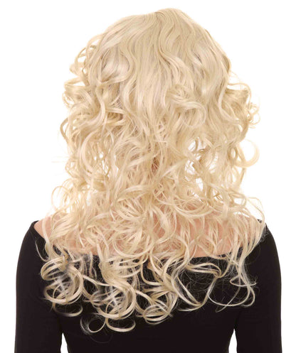 HPO Womens Wig | Curly Long Princess Blonde Halloween Wig | Premium Breathable Capless Cap