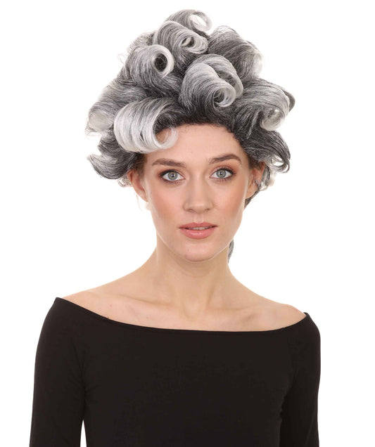 Witch Craft Black and Grey Women's Wig | Gothic Character Halloween Wigs | Premium Breathable Capless Cap