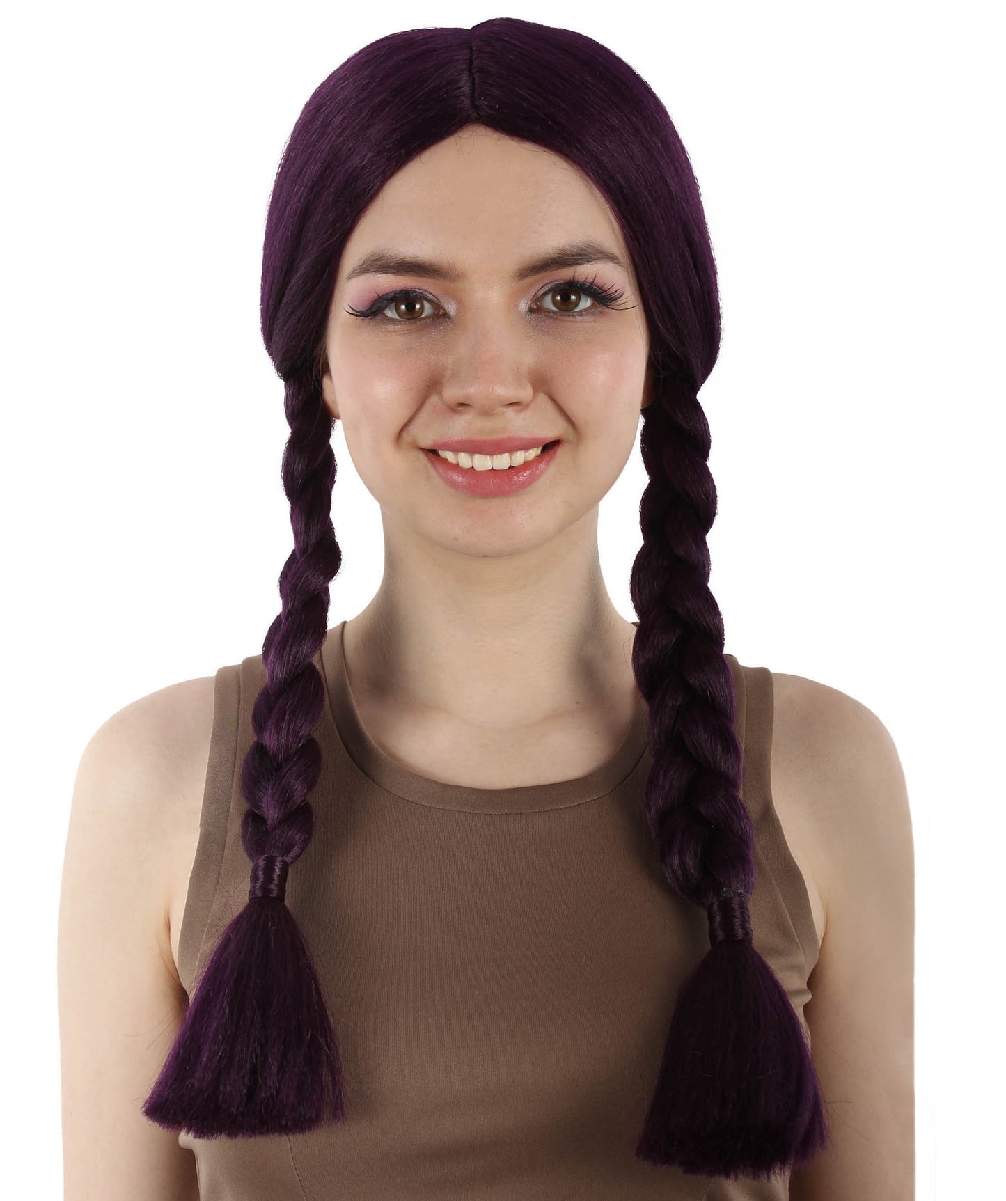 HPO Women's  Braided Gothic Wig | Multiple Color Collections TV Movie Wigs | Premium Breathable Capless Cap