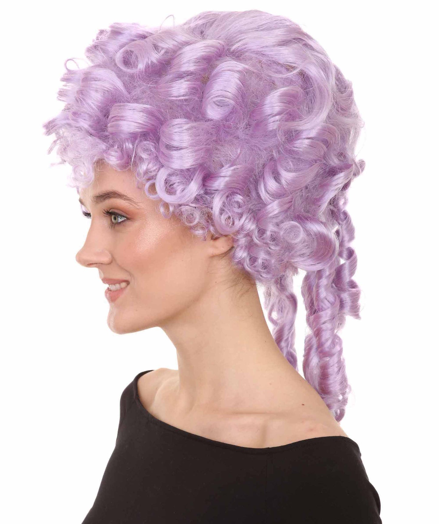 HPO Women's Anime Curls Wig | Halloween Wig Multiple Colors Option | Premium Breathable Capless Cap