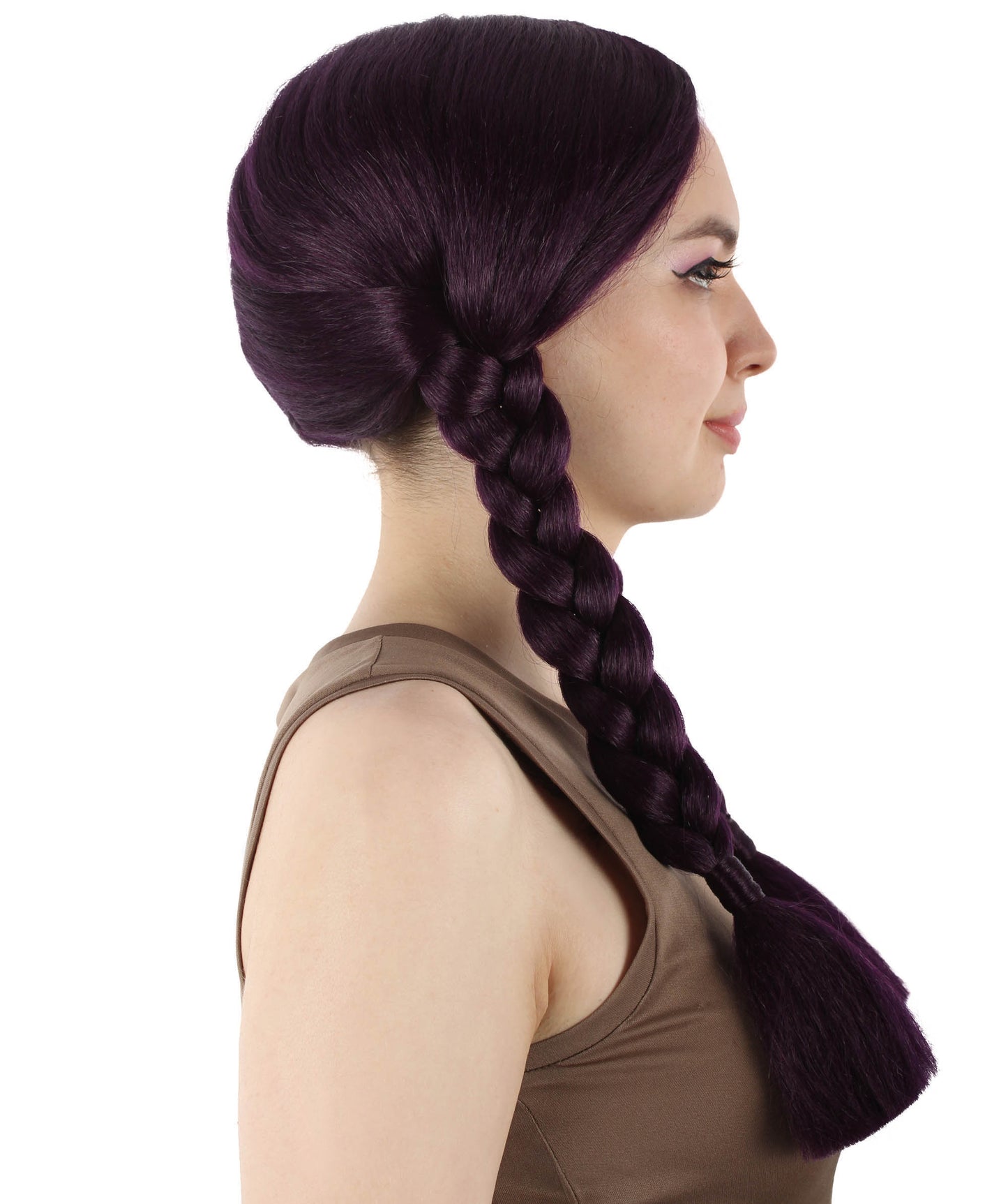 HPO Women's  Braided Gothic Wig | Multiple Color Collections TV Movie Wigs | Premium Breathable Capless Cap