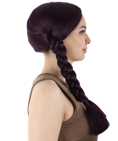 HPO Women's  Braided Gothic Wig | Multiple Color Collections TV Movie Wigs | Premium Breathable Capless Cap