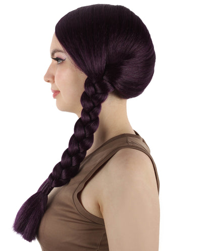 HPO Women's  Braided Gothic Wig | Multiple Color Collections TV Movie Wigs | Premium Breathable Capless Cap