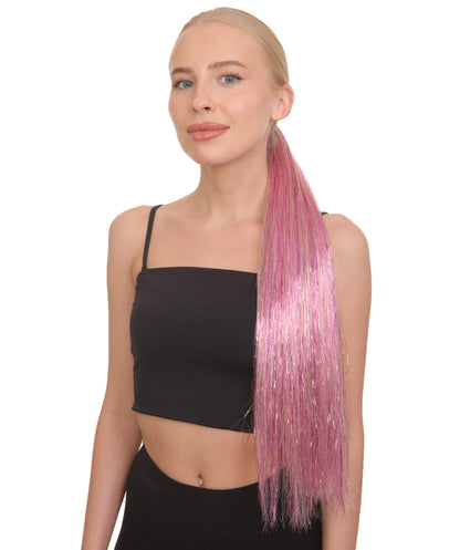 Multi Color Tinsel Ponytail Extensions