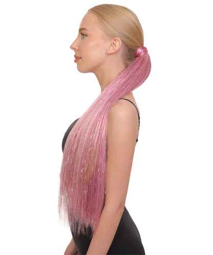 Multi Color Tinsel Ponytail Extensions