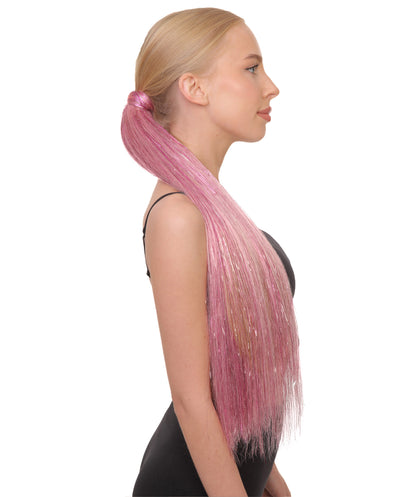 Multi Color Tinsel Ponytail Extensions