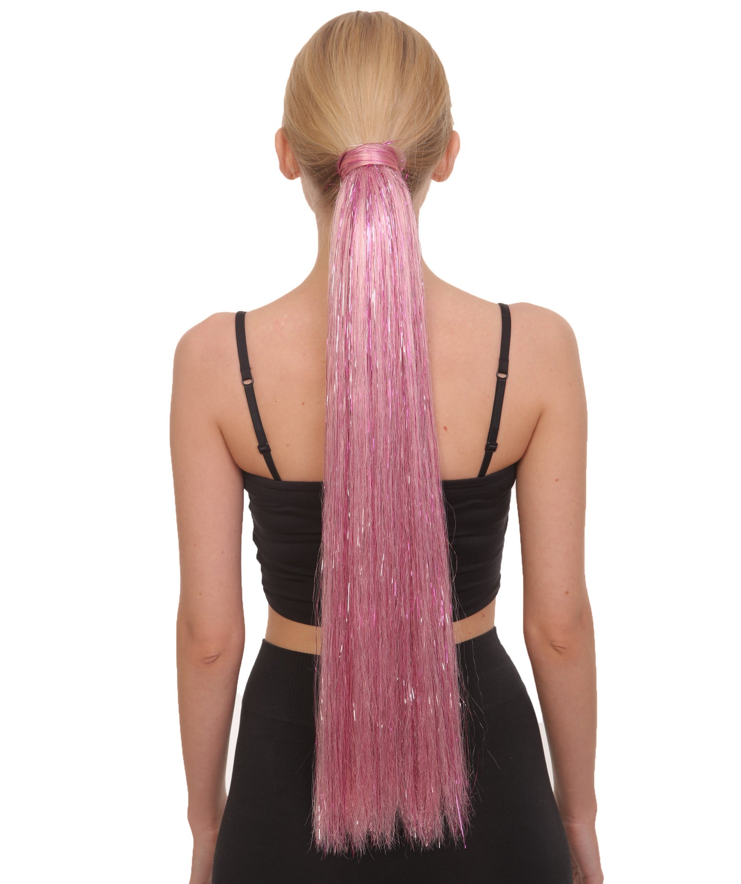 Multi Color Tinsel Ponytail Extensions