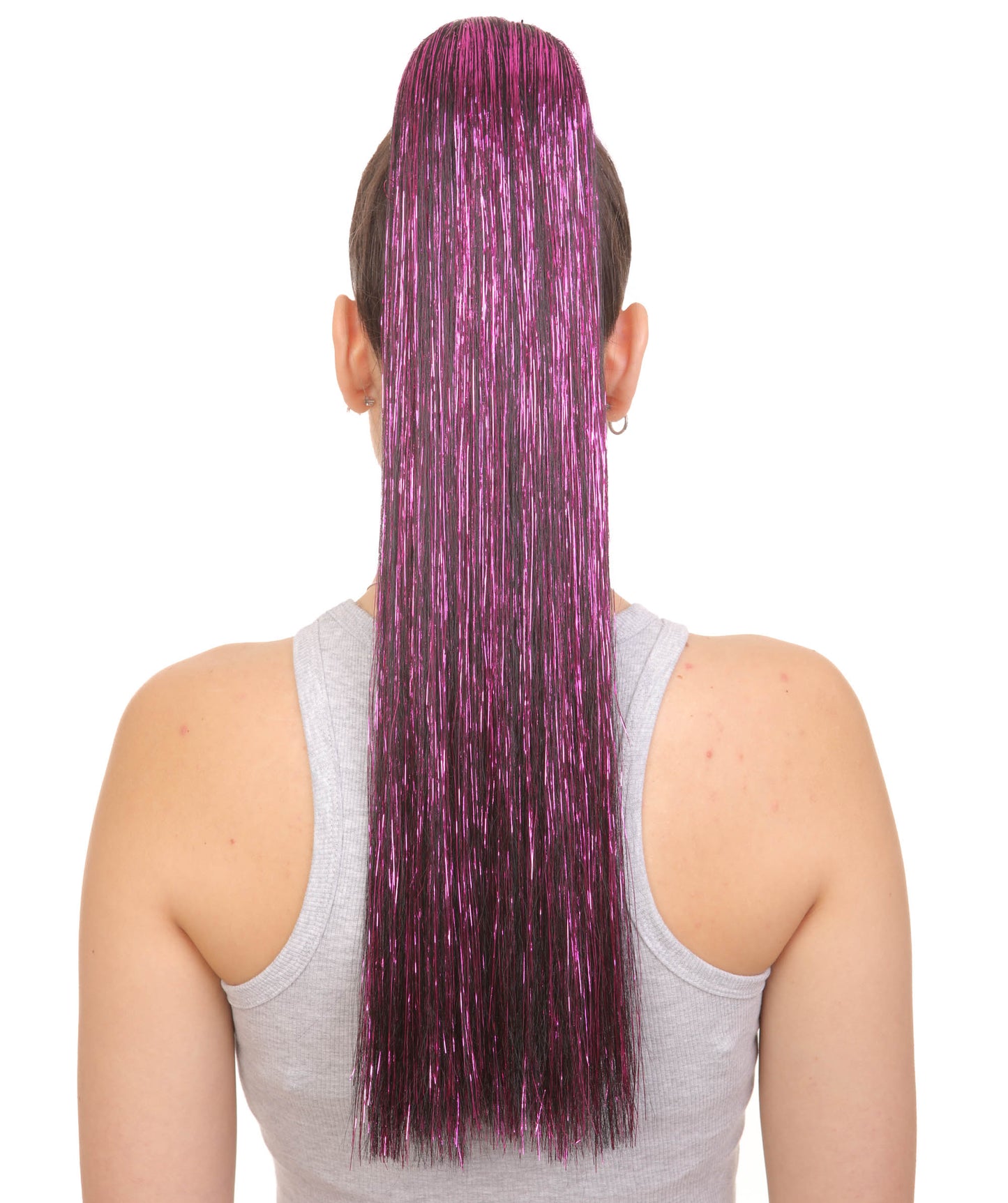 Multi Color Tinsel Ponytail Extensions