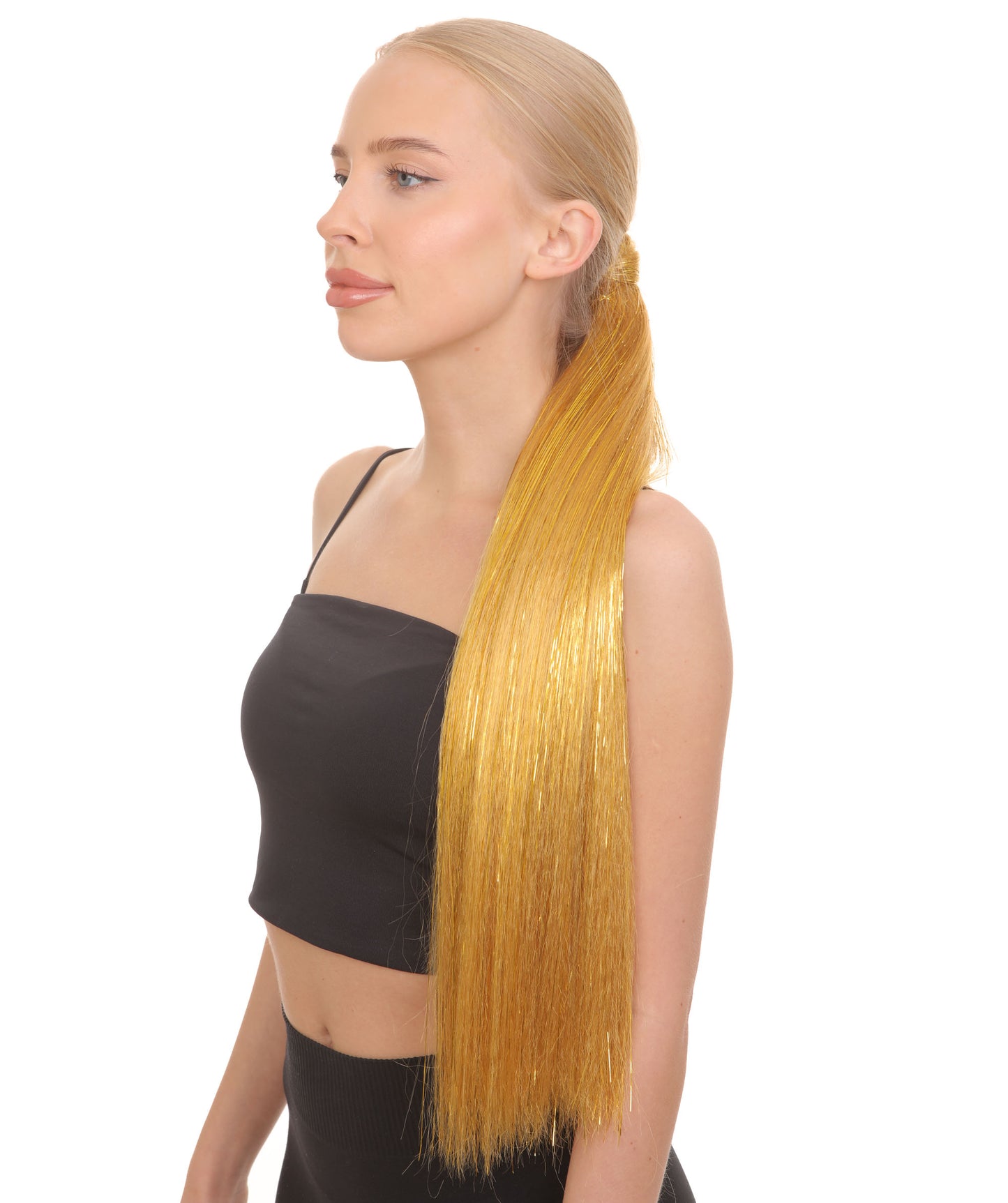 Multi Color Tinsel Ponytail Extensions