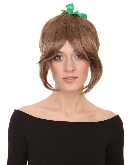 Fairytale Girl Womens Wig | Brown Character Halloween Wig | Premium Breathable Capless Cap