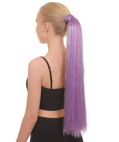 Multi Color Tinsel Ponytail Extensions