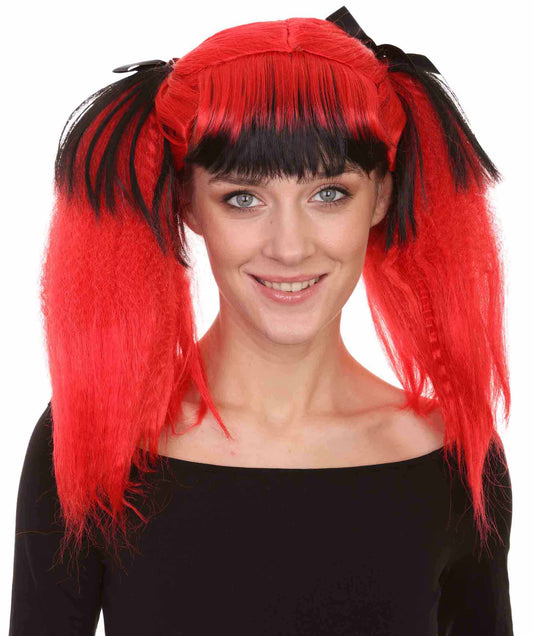 Red Lethal Beauty Womens Wig | Character Halloween Wig | Premium Breathable Capless Cap