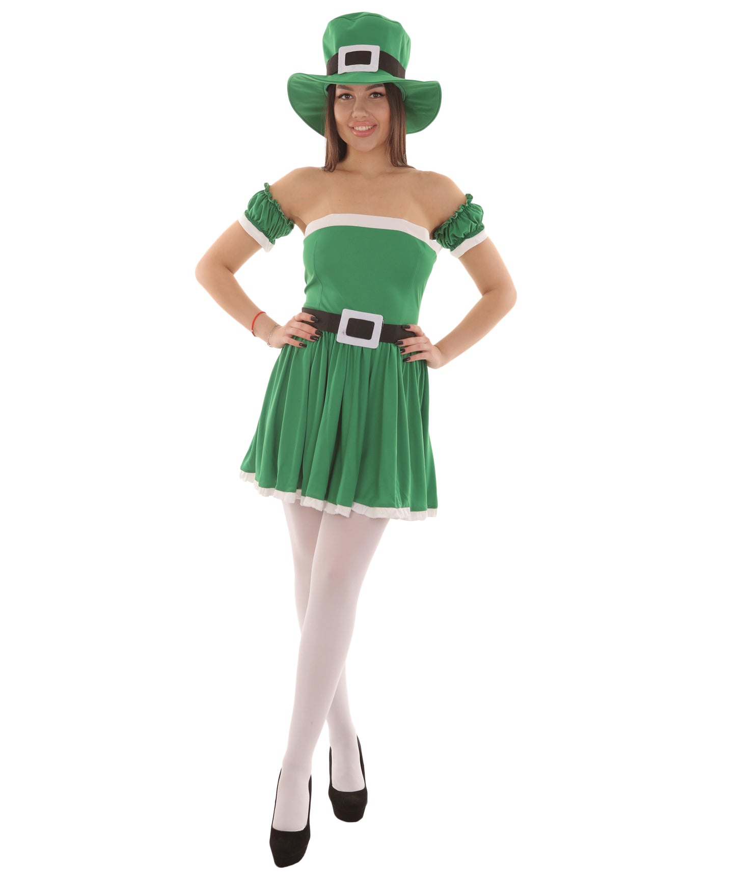 Women's Spank Me I'm Irish Leprechaun Costume | Green Fancy Costume