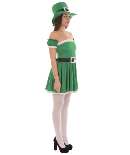 Women's Spank Me I'm Irish Leprechaun Costume | Green Fancy Costume