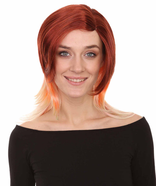 Halloween Singer Brown Tone Wig | Character Halloween Wig | Premium Breathable Capless Cap