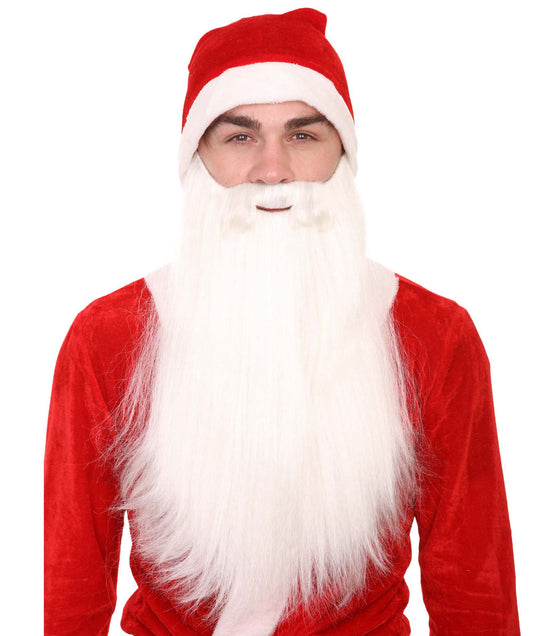 Super-Long Santa Claus Beard and Mustache Set | Christmas Beard