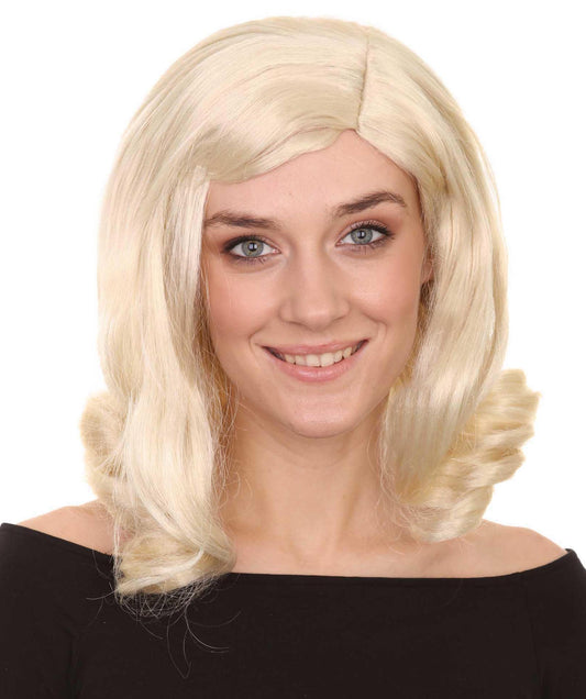 HPO Women's Pageboy Adult Wig | Halloween Wig | Premium Breathable Capless Cap