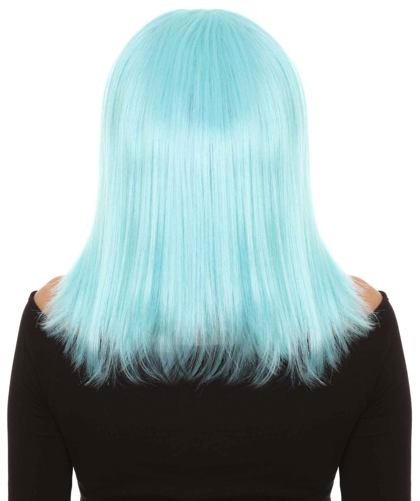 HPO Women's Shoulder Length Bob Wig Collection | Straight Halloween Wig Multiple Color Option | Premium Breathable Capless Cap