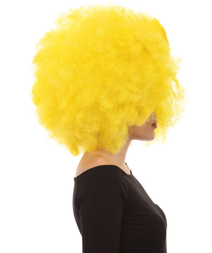 HPO Women's Jumbo Afro Small Bow Wigs Collections | Super Size Halloween Wigs | Premium Breathable Capless Cap