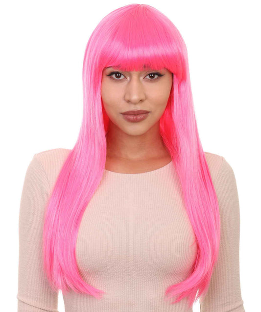 HPO Womens Long Bob Wigs Collections |  Fancy Party Event Ready Halloween Wigs | Premium Breathable Capless Cap