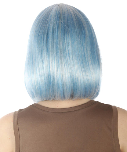 HPO Women's Shoulder Length Bob Wig Collection | Straight Halloween Wig Multiple Color Option | Premium Breathable Capless Cap