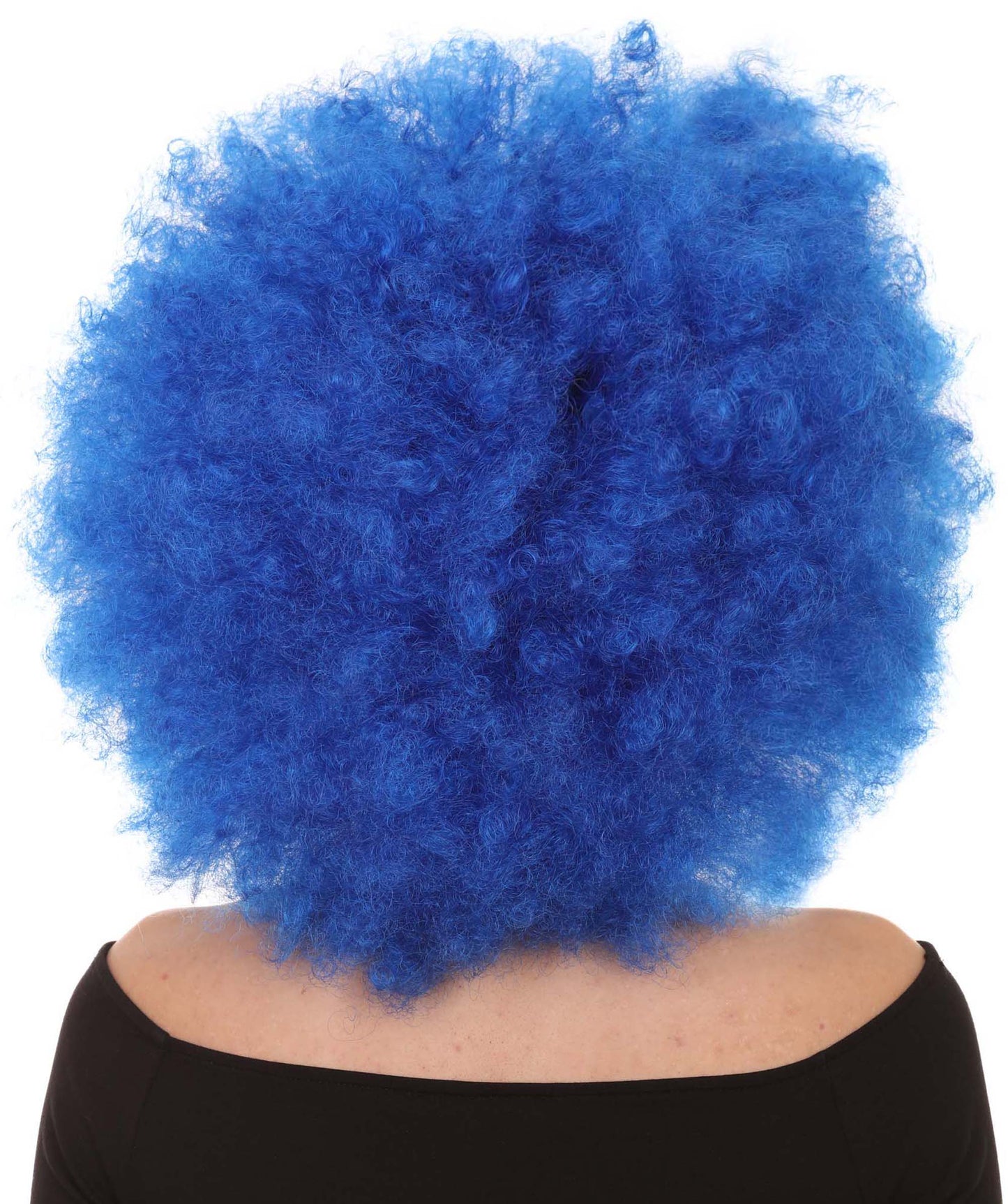 Bubble Lucy Womens Wig | Afro Jumbo Blue Cosplay Halloween Wig | Premium Breathable Capless Cap